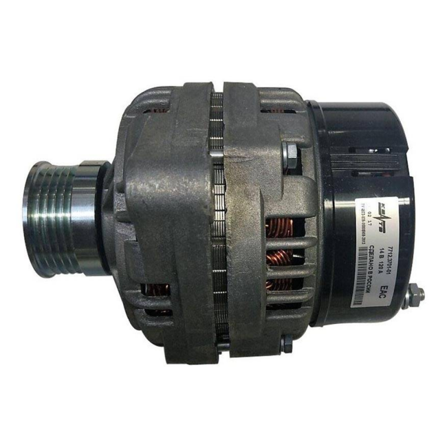 Генератор 7712.3701-01 14V/120A/1680Вт для ВАЗ 2123 Chevrolet Niva (с сентября 2003, с верхним расположением двигателя) пр-во ЗИТ, КЗАТЭ г. Самара купить в интернет-магазине tuning063 Генератор 7712.3701-01 14V/120A/1680Вт для ВАЗ 2123 Chevrolet Niva (с сентября 2003, с верхним расположением двигателя) пр-во ЗИТ, КЗАТЭ г. Самара купить в интернет-магазине tuning063
